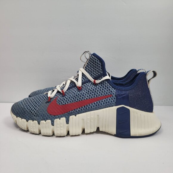 Nike Free Metcon 3 AMP Men's Royal Blue Gym Red Sneakers CV9341-461 US Size 12 - Picture 2 of 8